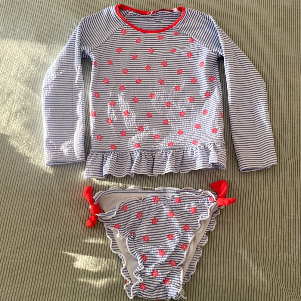 Swimsuit, 2 pieces, long sleeves, obaïbi, 3y 98cm